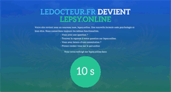 Desktop Screenshot of ledocteur.fr